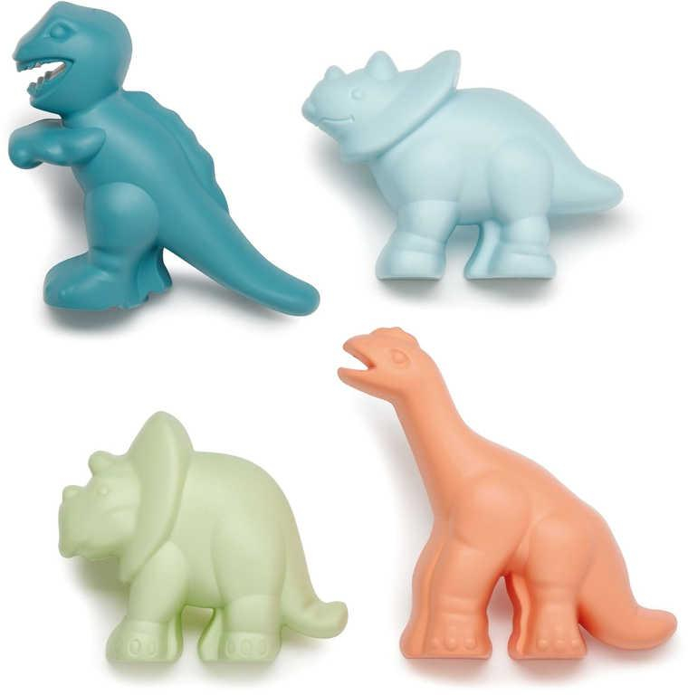 ECOIFFIER Formičky dinosaurus 15cm set 4ks baby bábovičky na písek