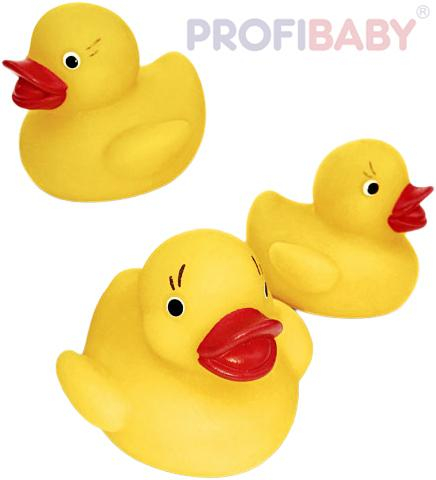 PROFIBABY Baby kačenka malá pískací 6cm set 3ks do vany pro miminko