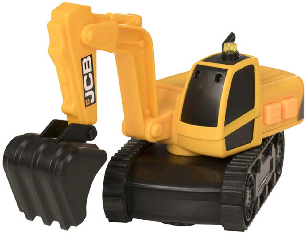 JCB Rypadlo pásový bagr pracovní stroj na baterie Světlo Zvuk plast