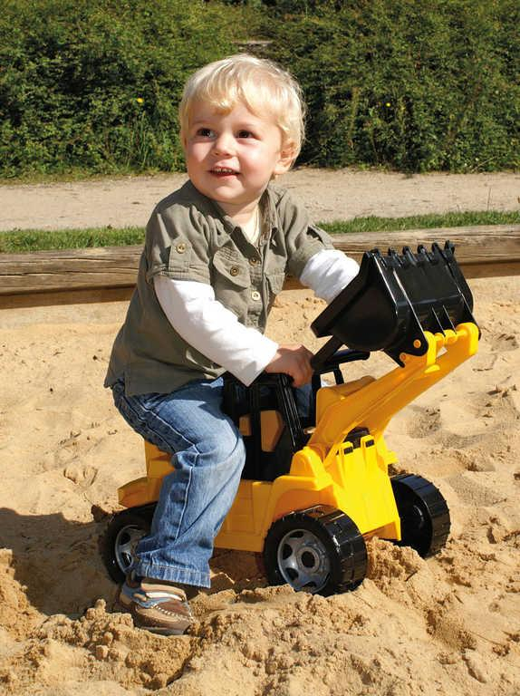 LENA Giga Trucks auto nakladač 62cm žluto-černý bagr na písek plast