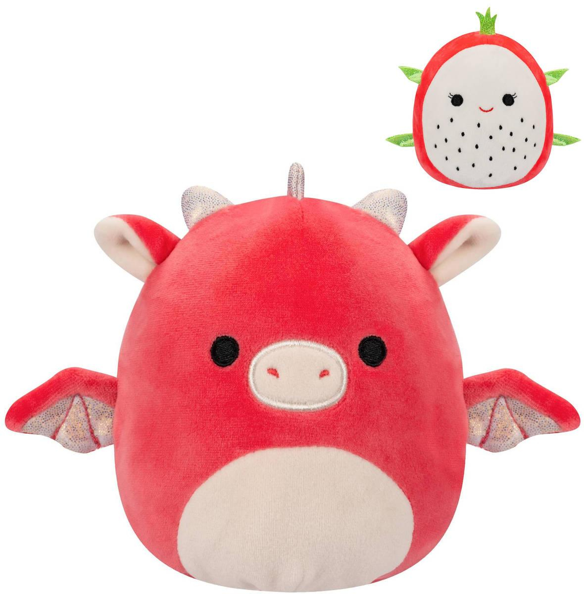 PLYŠ Squishmallows Dračí ovoce Delita a drak Baiden 2v1 *PLYŠOVÉ HRAČKY*