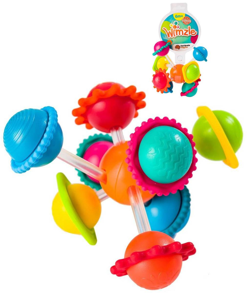 FAT BRAIN Wimzle baby motorická hračka smyslové míčky pro miminko plast