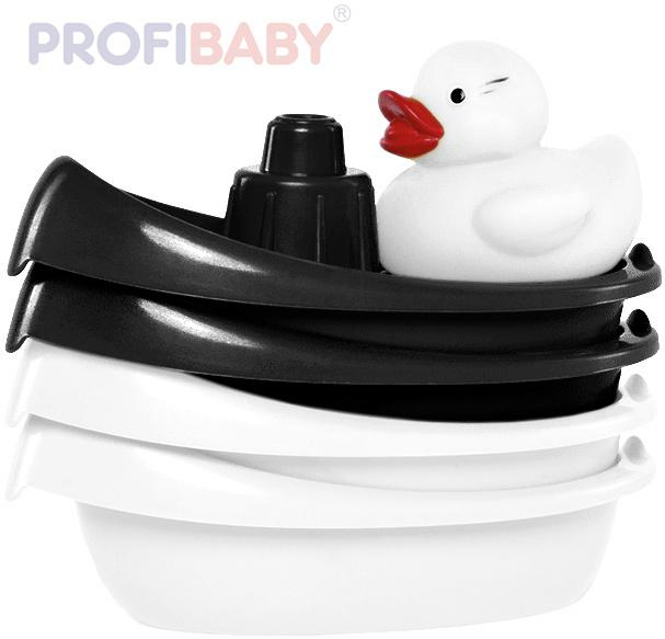 PROFIBABY Baby set lodička 4ks s kačenkou do vody na koupání pro miminko