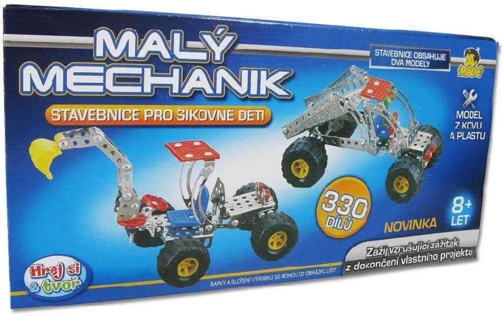 Mechanik malý 2 vozidla 330 ks Stavebnice typu Merkur
