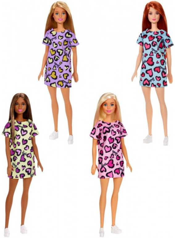 MATTEL BRB Barbie fashion panenka letní šaty se srdíčky různé druhy