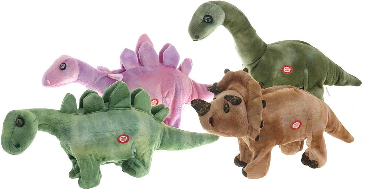 PLYŠ Dinosaurus 35cm chodící opakovací na baterie REC 4 druhy Zvuk