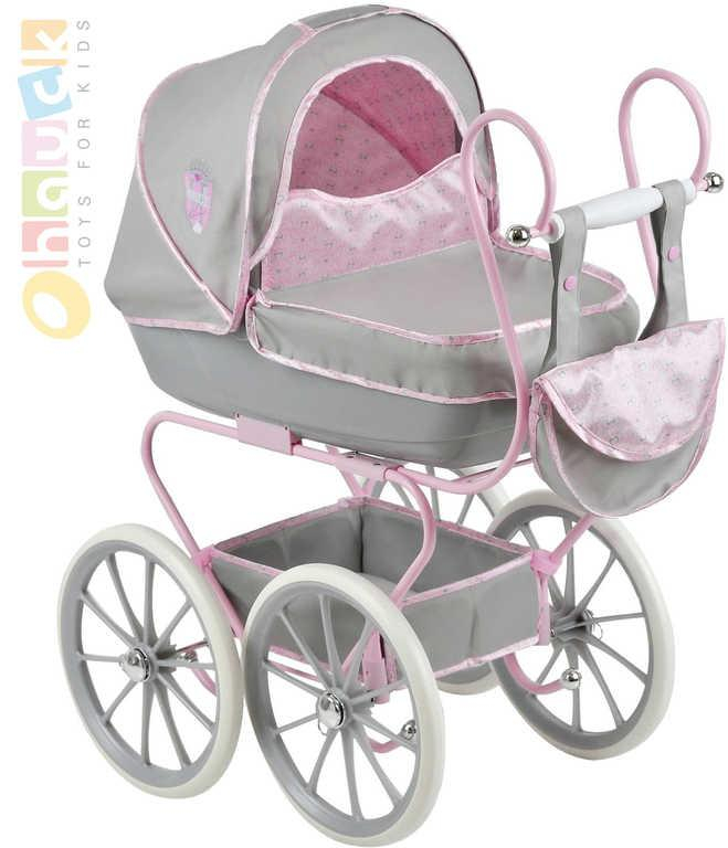 HAUCK Kočárek Classic Pram hluboký retro set s taškou pro panenku miminko