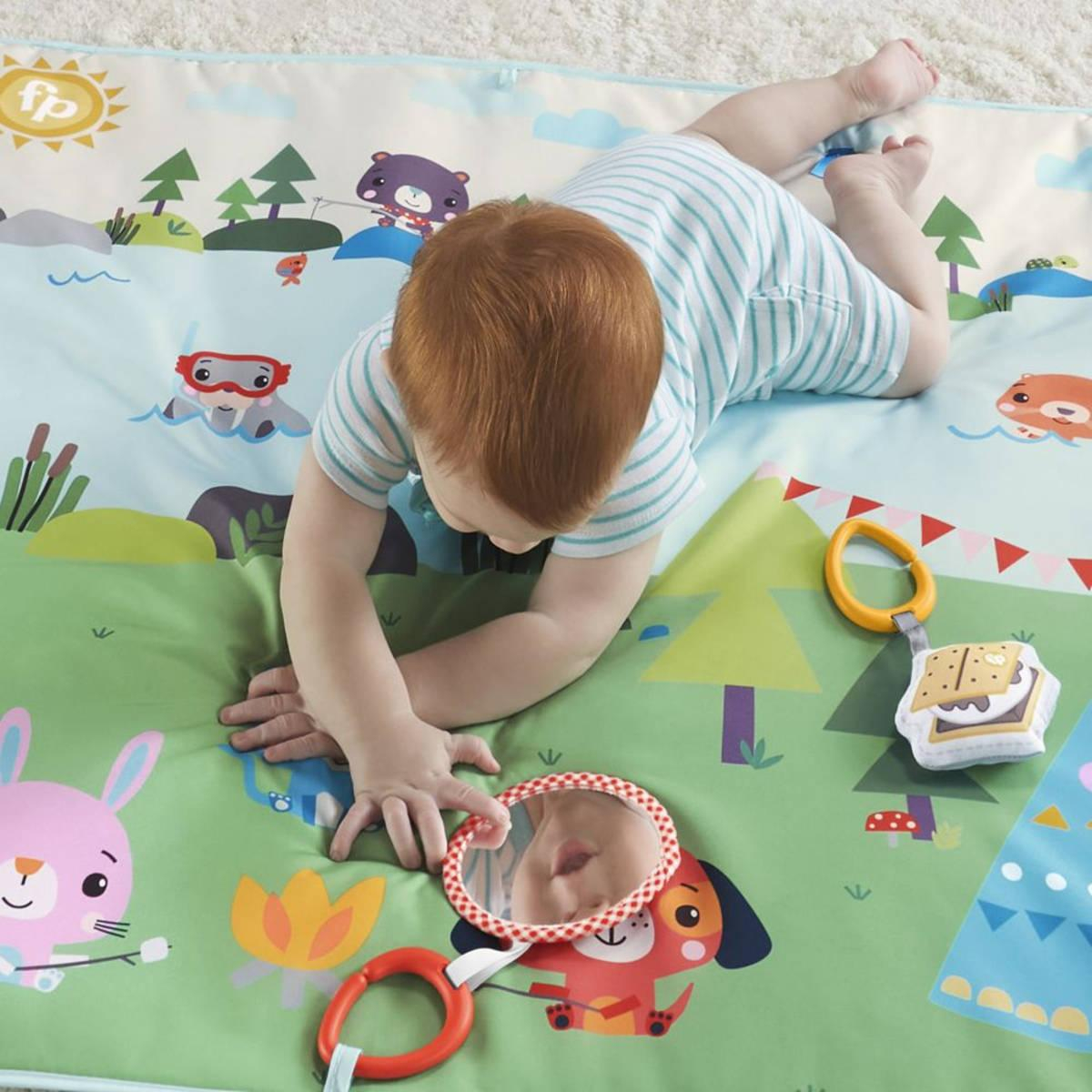 FISHER PRICE Baby podložka na hraní extra velká Big Adventures pro miminko
