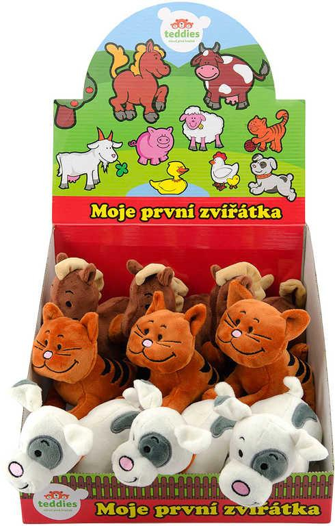 PLYŠ Moje první zvířátko baby se zvukem 3 druhy *PLYŠOVÉ HRAČKY*