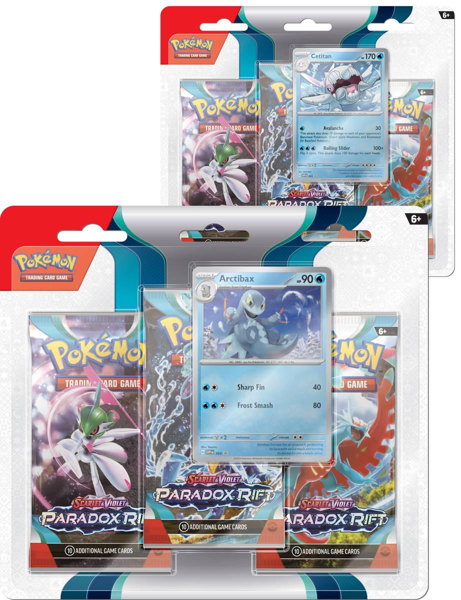 ADC Hra Pokémon TCG SV04 Paradox Rift 3 pack blister booster