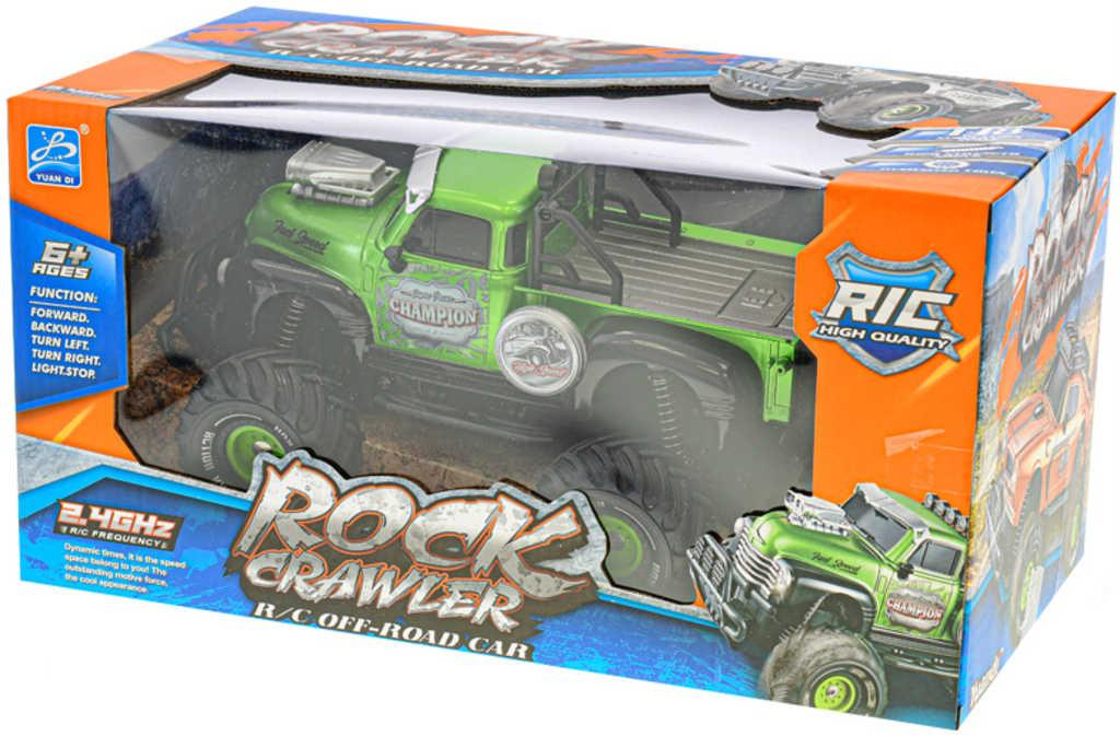 RC Auto terénní velká kola 23cm na vysílačku 2,4Ghz na baterie Světlo