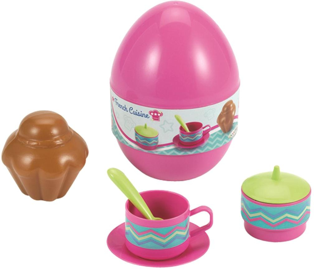 ECOIFFIER Baby set jídelní překvapení ve vajíčku různé druhy plast pro miminko