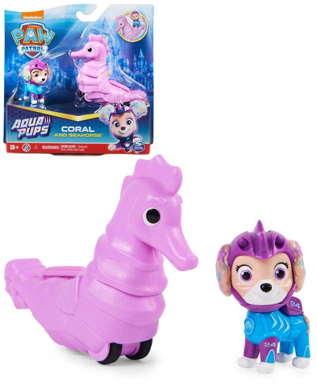 SPIN MASTER Tlapková Patrola Aqua Pups set figurka Coral + mořský koník
