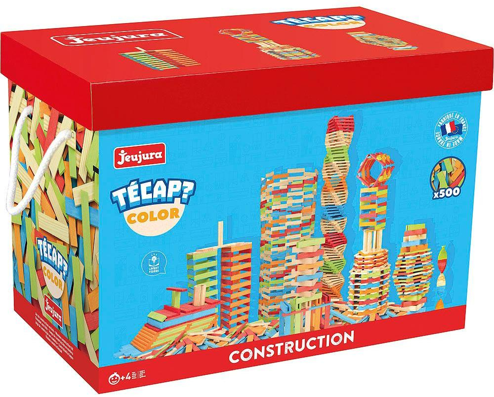 Jeujura Dřevěná stavebnice Técap Color 500 dílů