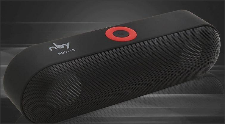 Mini bluetooth reproduktor NBY 18 - Černá