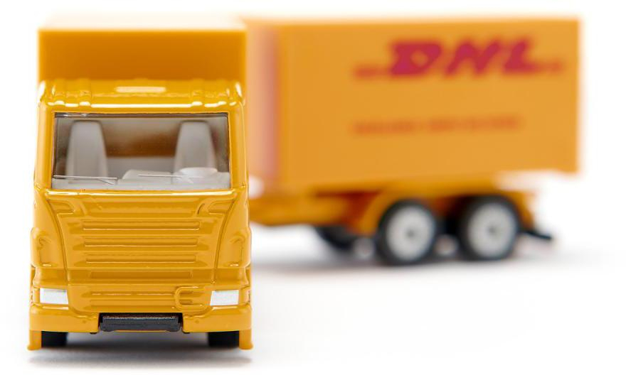 SIKU Blister Auto DHL kamion set s přívěsem model kov 1694