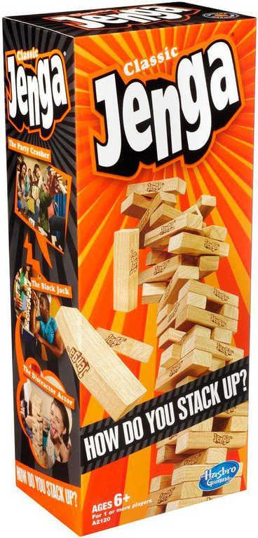 HASBRO HRA Jenga set 54 dílků v krabičce Dřevo *SPOLEČENSKÉ HRY*