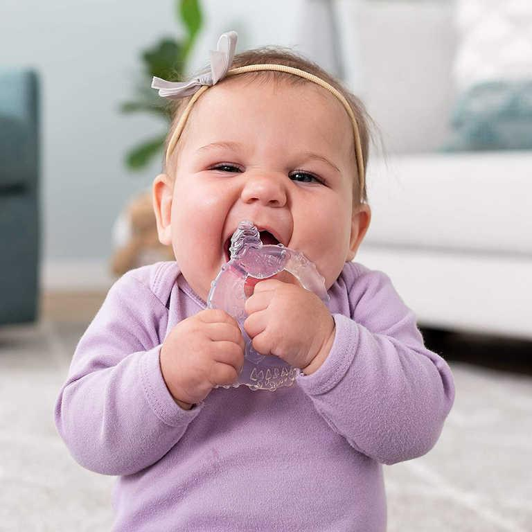 INFANTINO Baby kousátko 3ks 3 stádia prořezávání zoubků silikon pro miminko