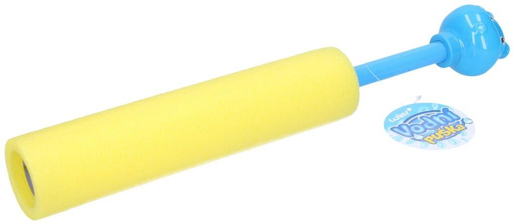 Dělo vodní soft 26cm pěnová trubice lehká s hlavou zvířátka na vodu 4 barvy