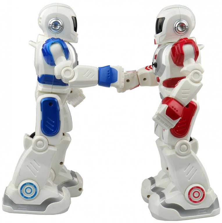 IR Robot Viktor interaktivní 26cm červený 21 funkcí na baterie CZ Světlo Zvuk