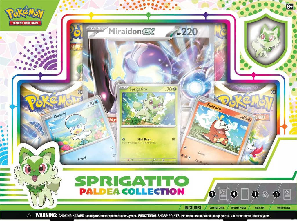ADC Hra Pokémon TCG: Paldea Pin Collection set 4x booster s doplňky 3 druhy