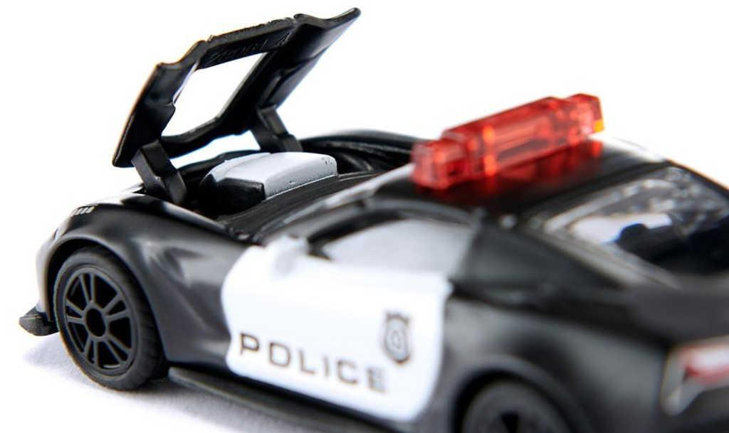 SIKU Auto Chevrolet Corvette ZR1 americká policie model kov