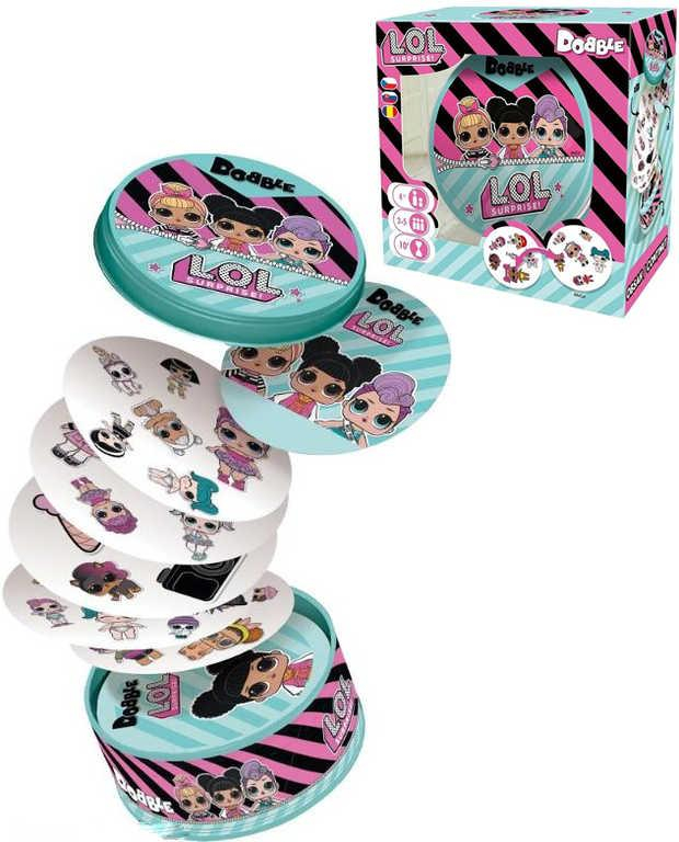 ASMODEE Hra postřehová Dobble L.O.L. plechová krabička 