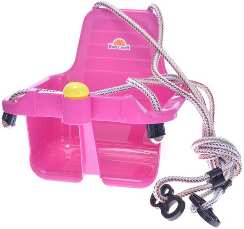 MAD Baby houpačka růžová závěsná skořepina s klaksonem pro miminko
