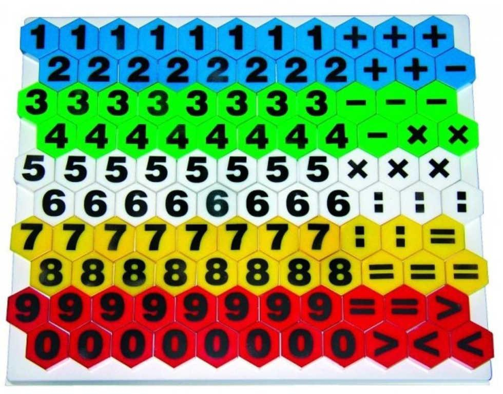 SEVA Mosaic Maxi 2 Počty Stavebnice mozaiková 110 dílků v krabici plast