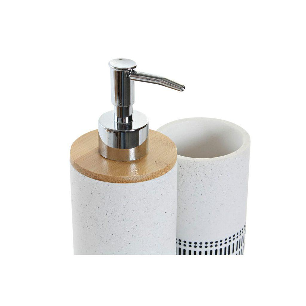 Koupelová sada DKD Home Decor Bambus Dolomite Loft (2 pcs)