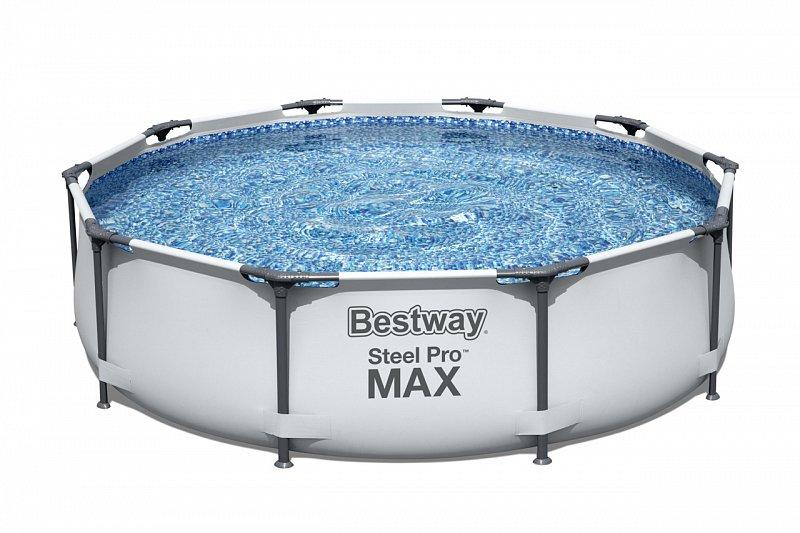 Nadzemní bazén kulatý Steel Pro MAX, kartušová filtrace, průměr 3,05m, výška 76cm