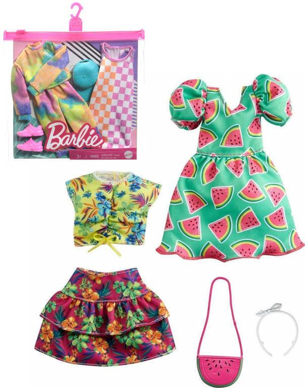 MATTEL BRB Oblečky set 2 outfity s doplňky pro panenku Barbie různé druhy