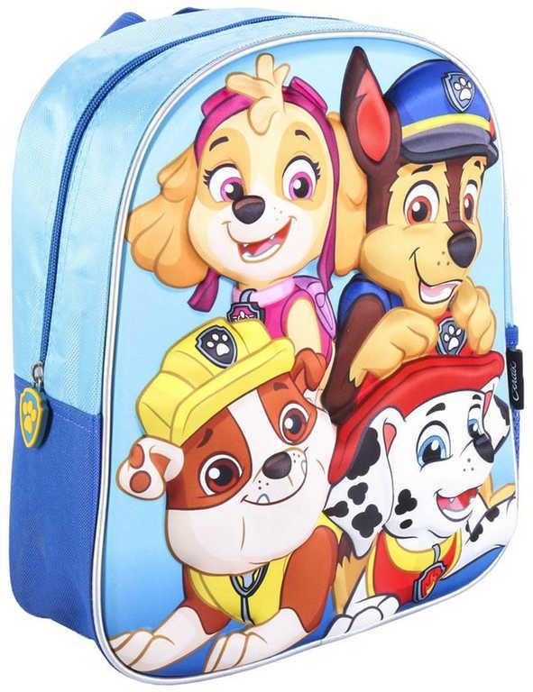 Dětský batůžek Tlapková Patrola 3D (Paw Patrol) 25x31cm s kapsou na láhev