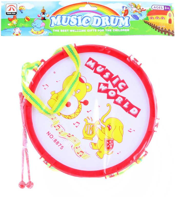 Bubínek dětský 19cm se zvířátky set se 2 paličkami *HUDEBNÍ NÁSTROJE*
