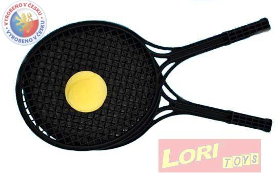 LORI 226 Set plastový na soft tenis 2 rakety a míček v síťce