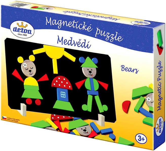 DETOA Puzzle medvědi magnetické * DŘEVĚNÉ HRAČKY *