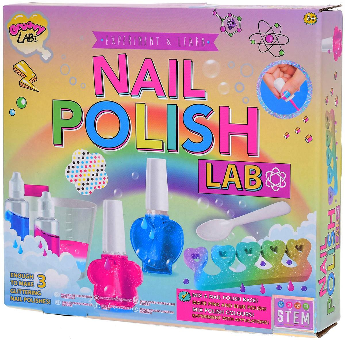 Výroba laku na nehty kreativní holčičí set vědecká laboratoř v krabici