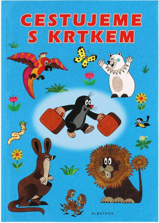 Knížka Cestujeme s Krtkem 21x30cm s omalovánkami a rébusy Krtek (Krteček)