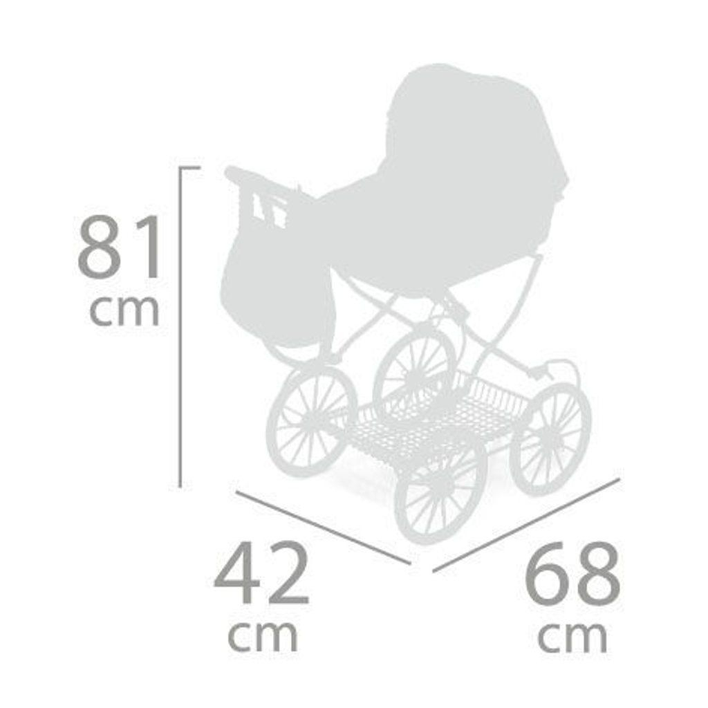 DeCuevas 80043 Skládací kočárek pro panenky s batůžkem DIDI 2021 - 81 cm