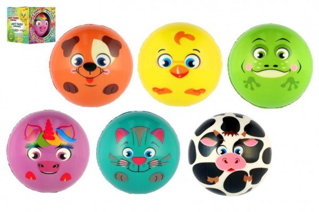 Ciky Caky - bláznivý míč pěna 9cm 6 druhů v krabičce 10x10x10cm