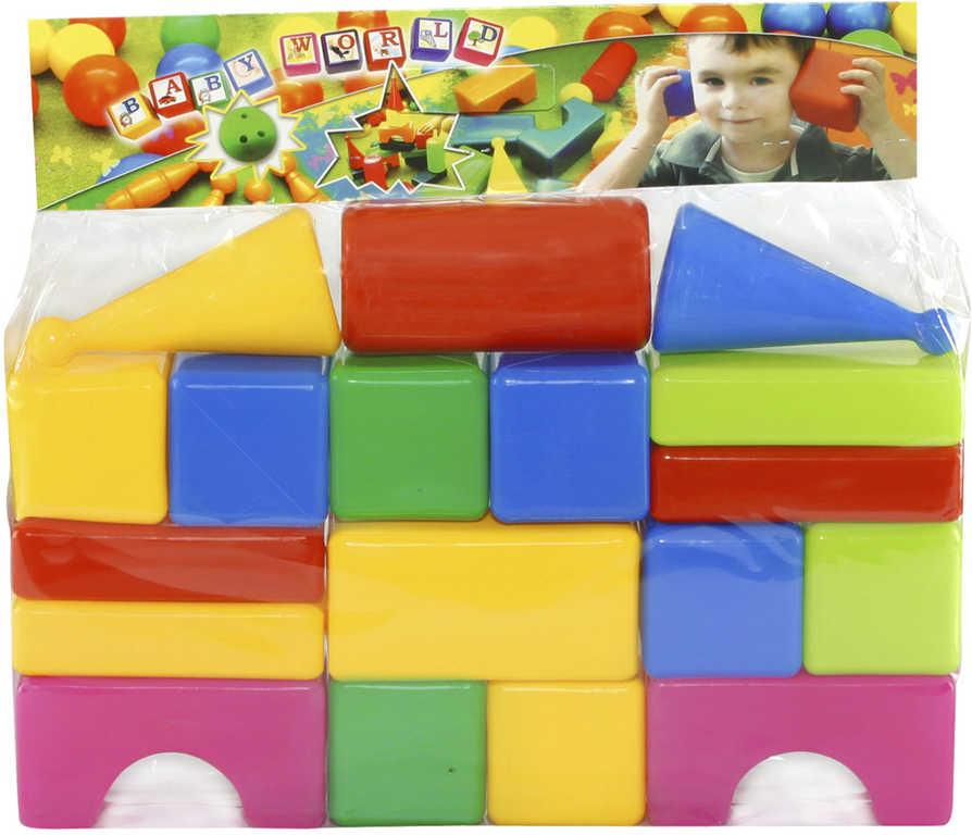 PL Stavebnice Baby soft kostky barevné plastové set 18ks v sáčku