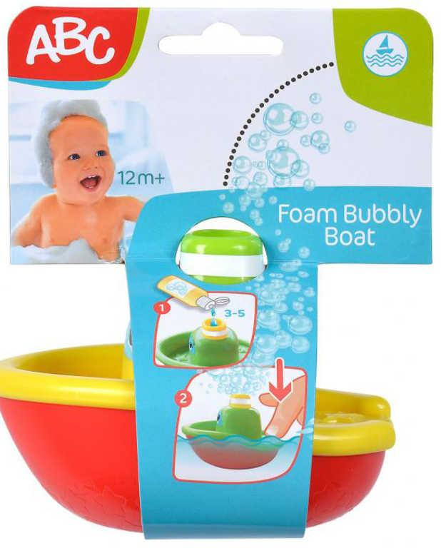 SIMBA Baby lodička s bublinkami do vany parník 11cm do vody 2 barvy