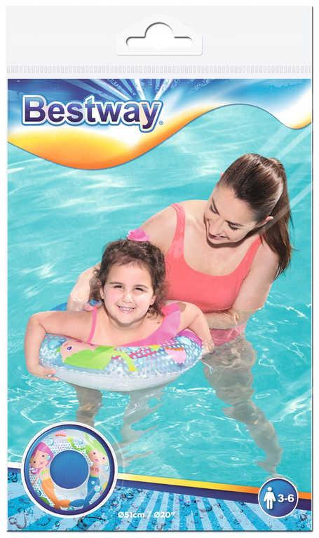 BESTWAY Kruh plavací 51cm nafukovací kolo do vody 3 druhy v sáčku