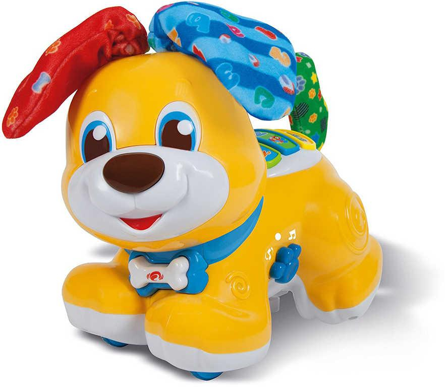 CLEMENTONI Baby pejsek Kuk interaktivní na baterie hra na schovávanou Zvuk