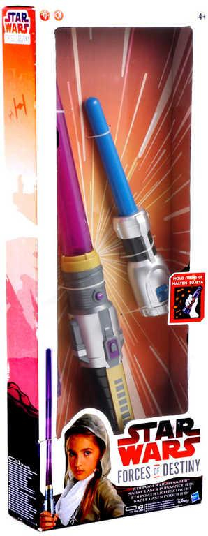 HASBRO Meč světelný Star Wars teleskopický na baterie Světlo Zvuk plast