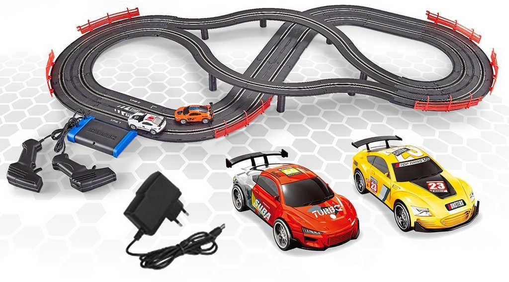 Autodráha Racing Collection 4,4m 2 sportovní auta na trafo (adaptér) na baterie