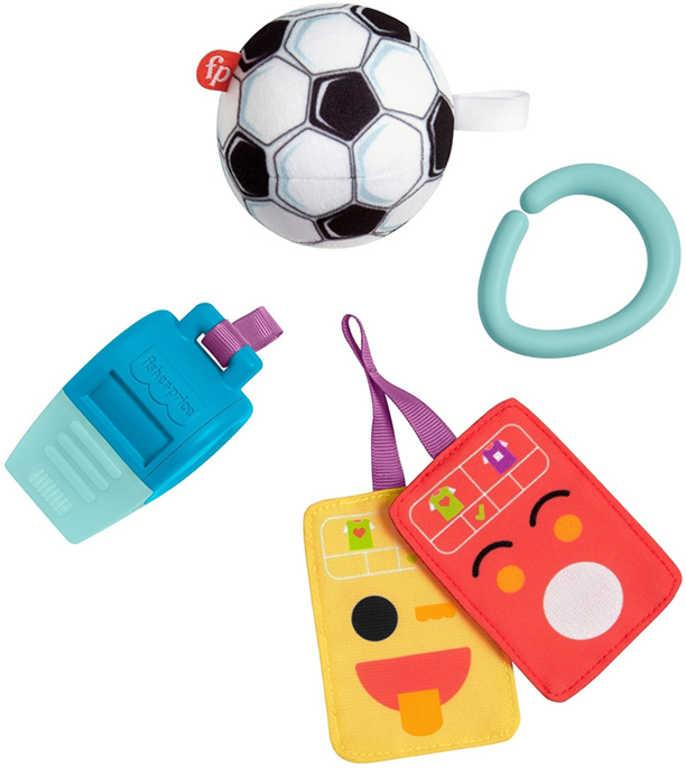 FISHER PRICE Baby set píšťálka s míčem a trestnými kartami pro malé fotbalisty