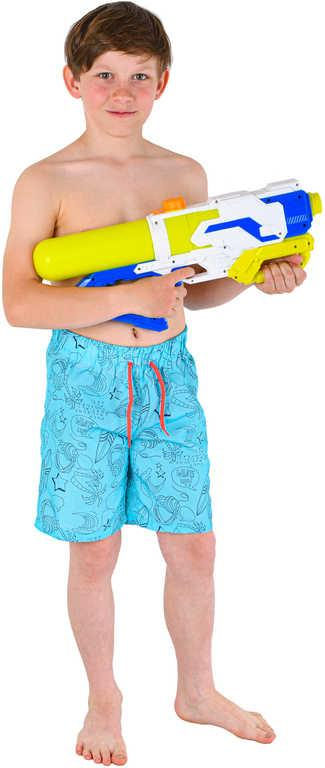 Pistole dětská vodní 48cm se zásobníkem na vodu 3 barvy plast