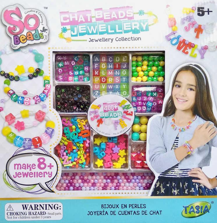 SO BEADS Korálky kreativní set výroba dětské bižuterie v krabici