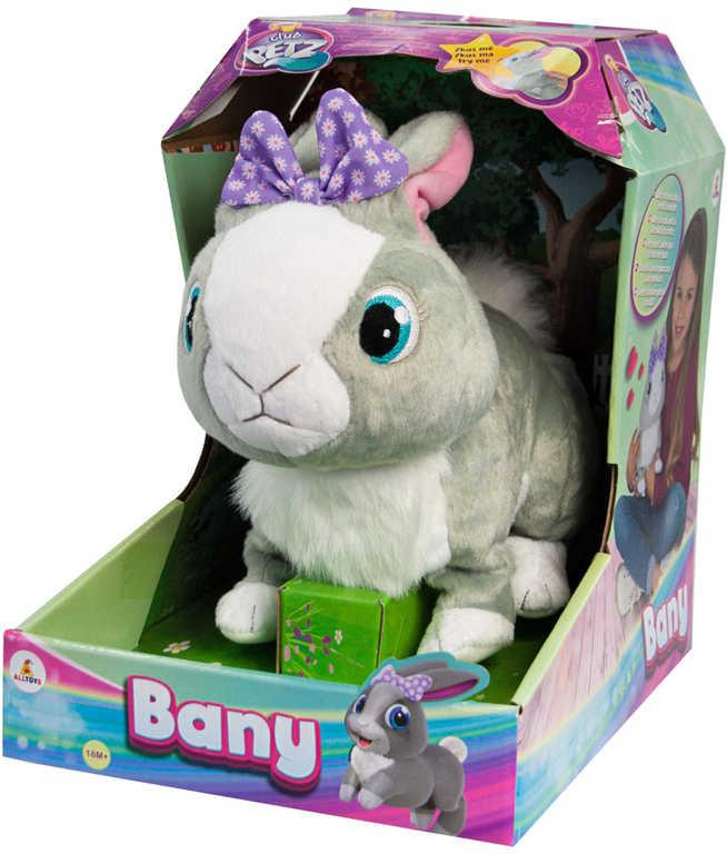 EP Line PLYŠ Baby Králíček Bany 29cm interaktivní zvířátko na baterie Zvuk